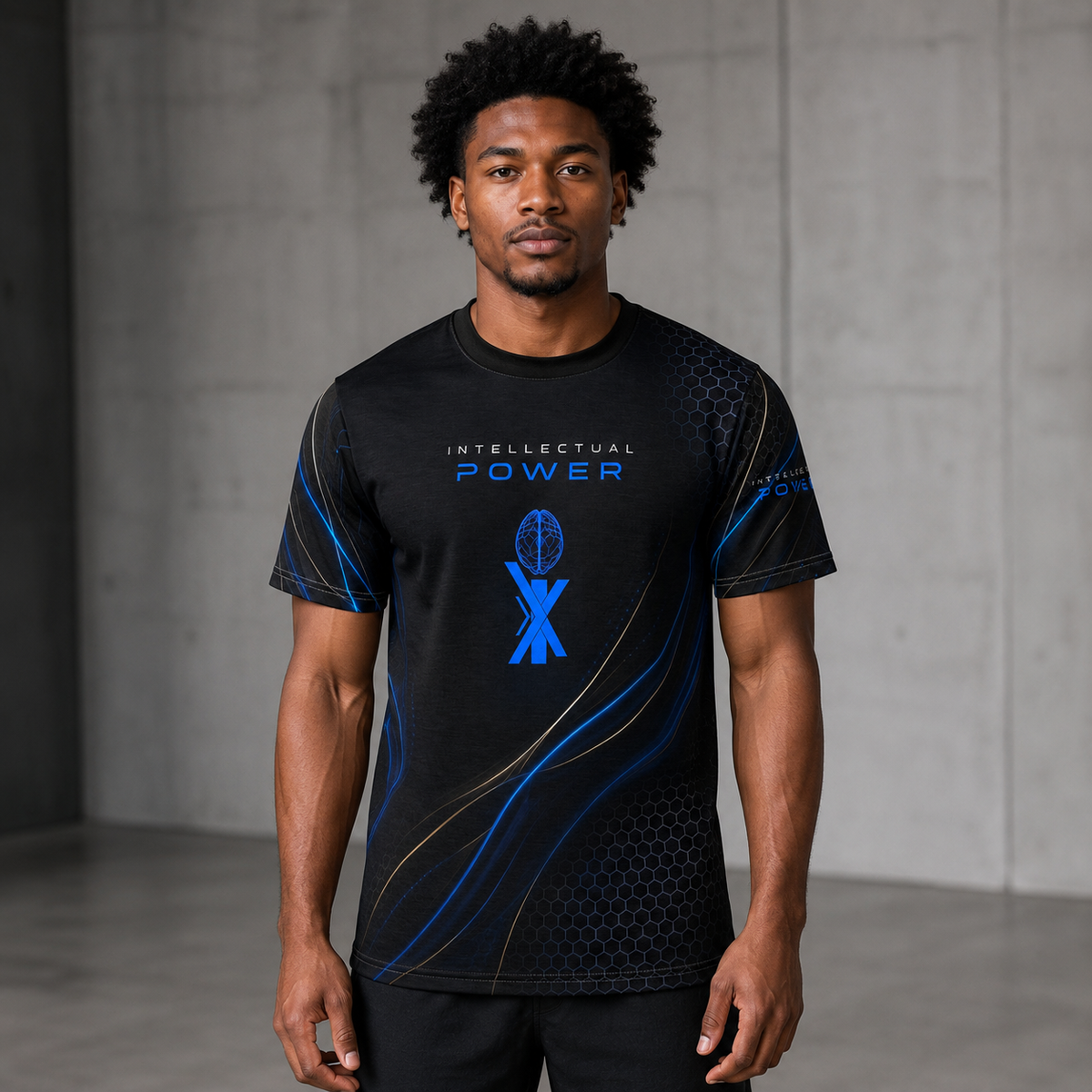 INTELLECTUAL POWER Performance Tee — Unleash Your Intelligence