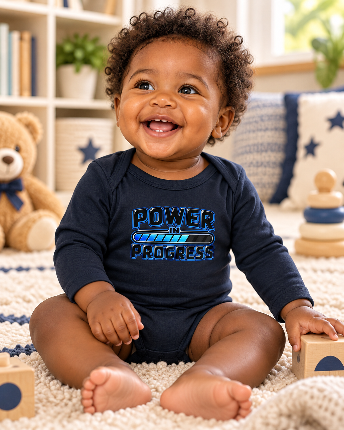 Power in Progress Baby Long Sleeve Bodysuit