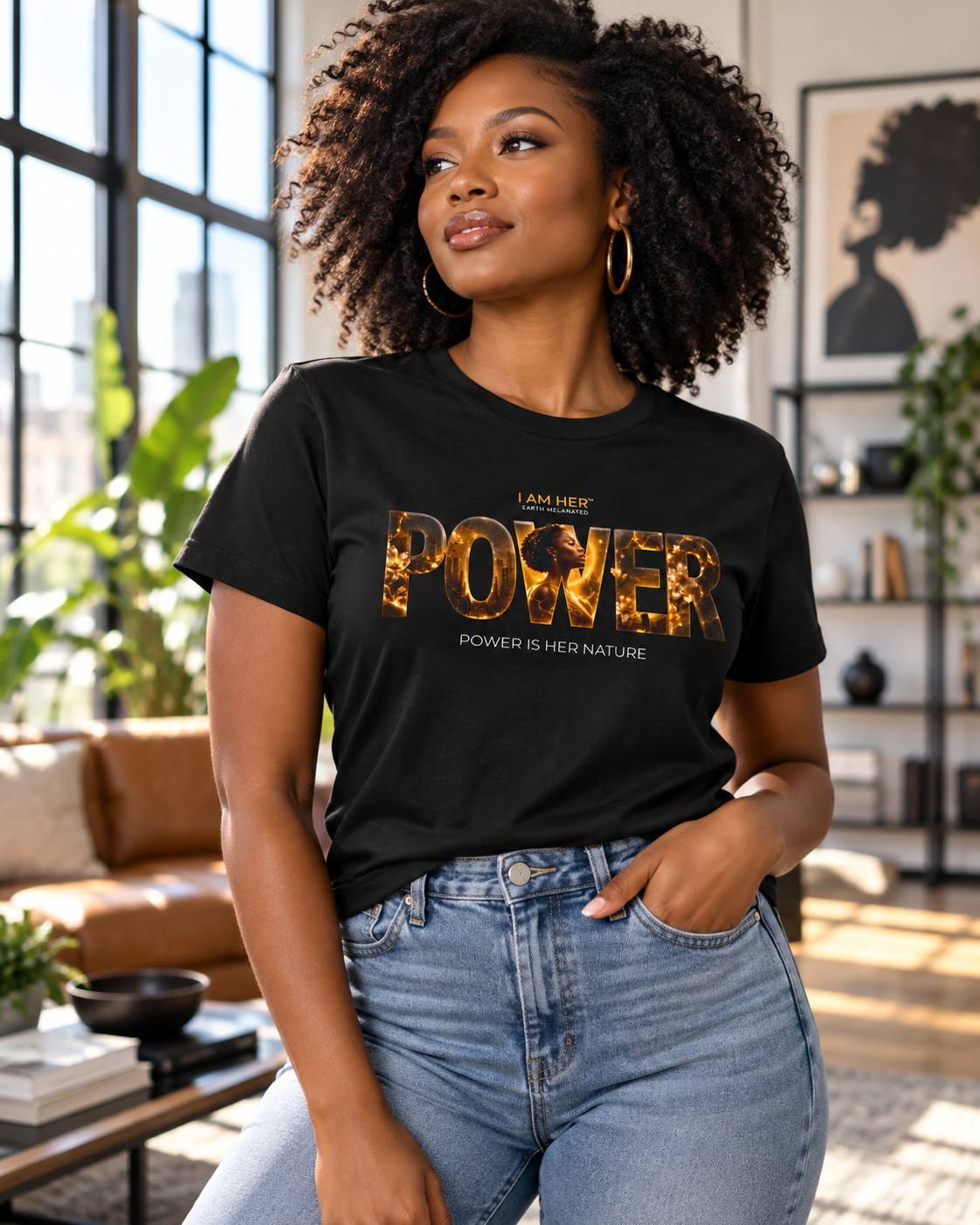 I Am Her Power Inspirational Women's Empowerment T-Shirt