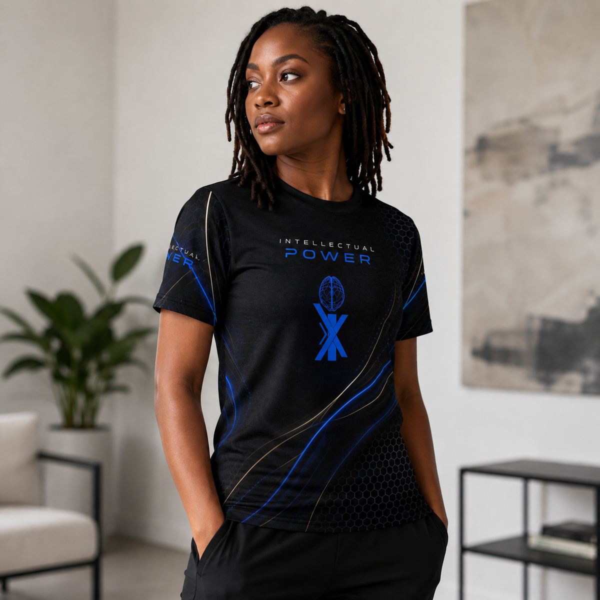 INTELLECTUAL POWER Performance Tee — Unleash Your Intelligence