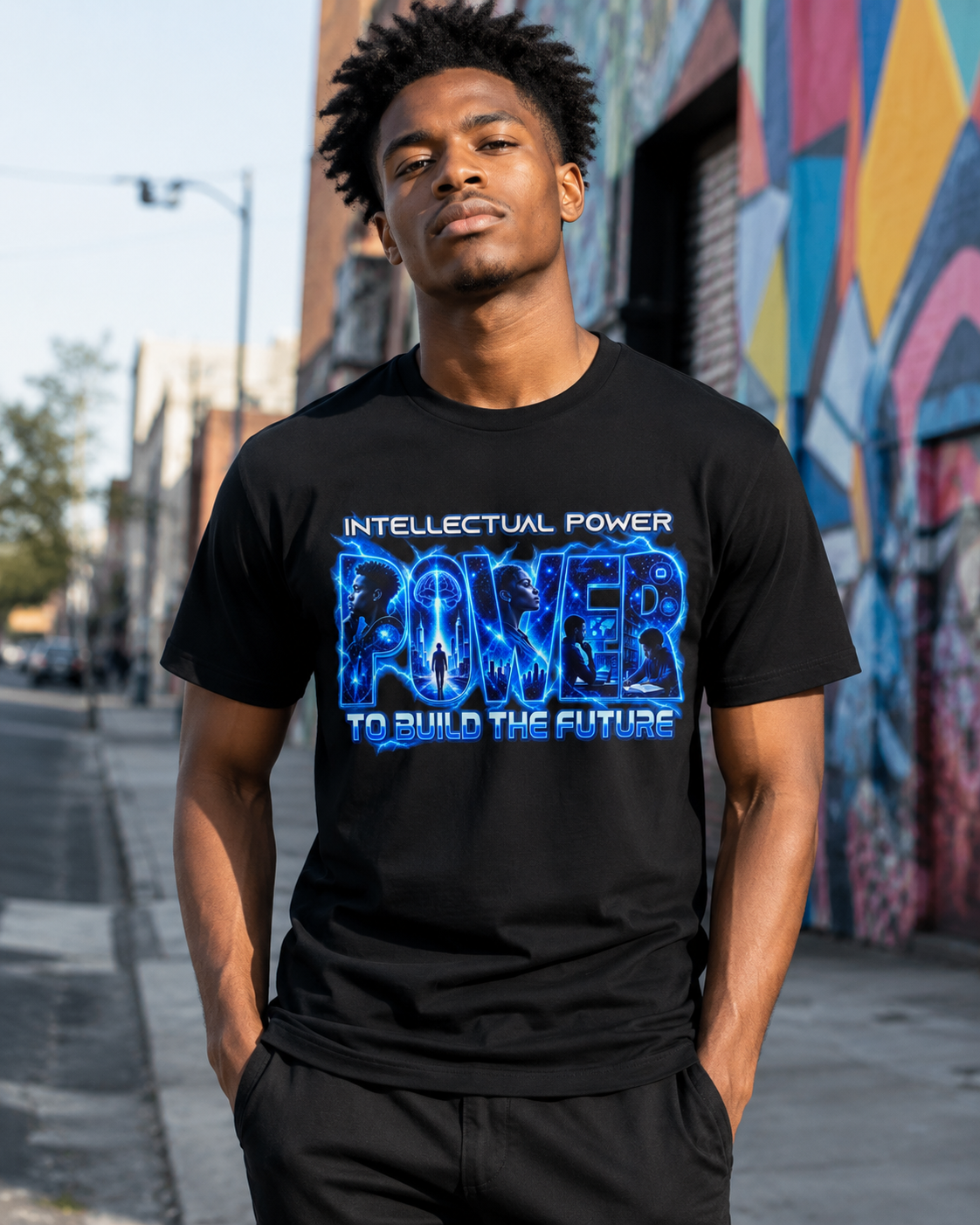 POWER — To Build the Future | Intellectual Power Graphic T-Shirt