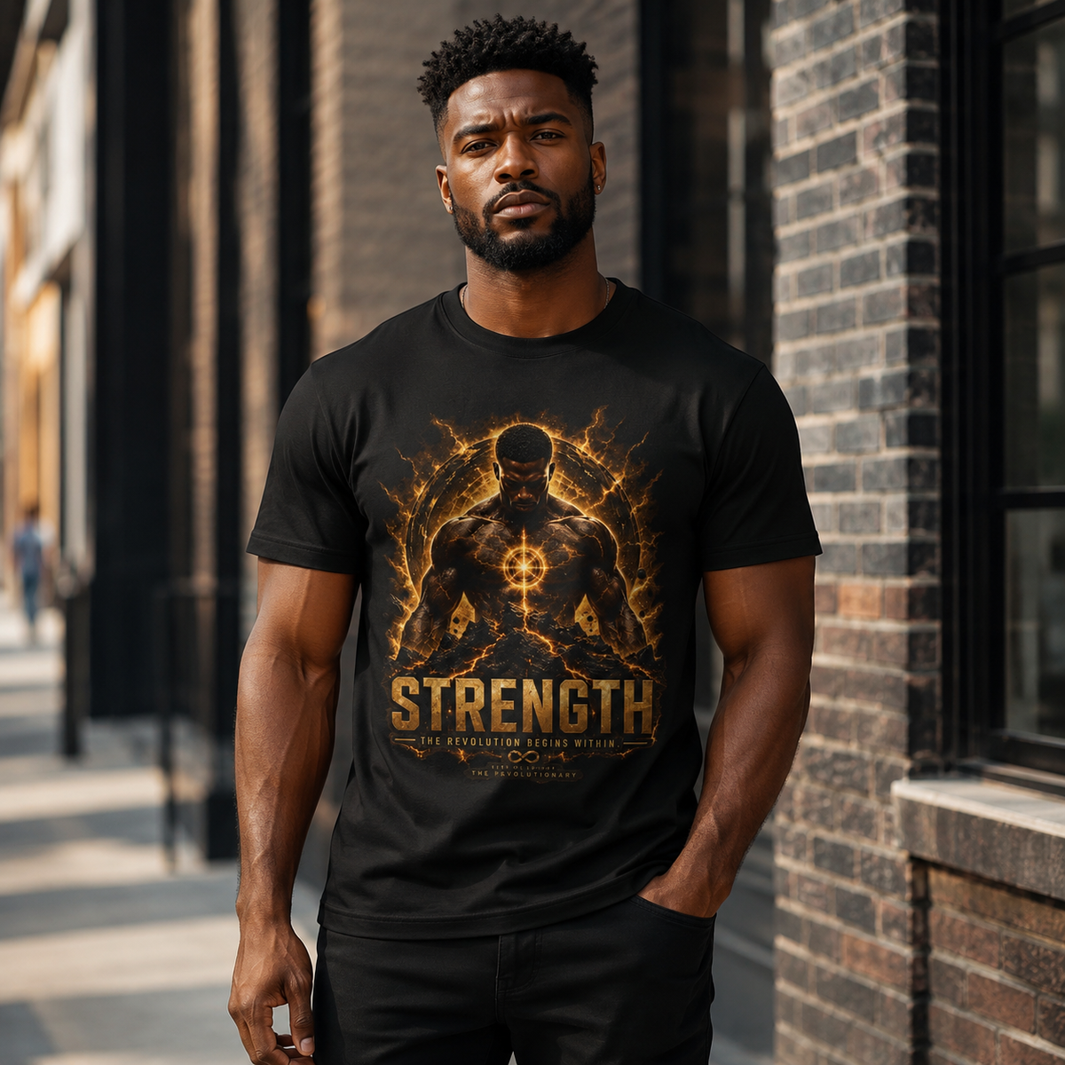 STRENGTH — The Revolution Begins Within | The Revolutionary Graphic T-Shirt