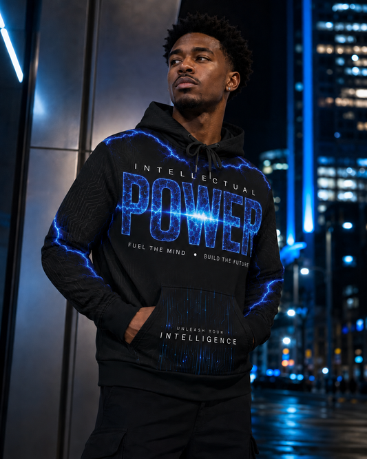INTELLECTUAL POWER — Neural Surge POWER | Premium AOP Hoodie