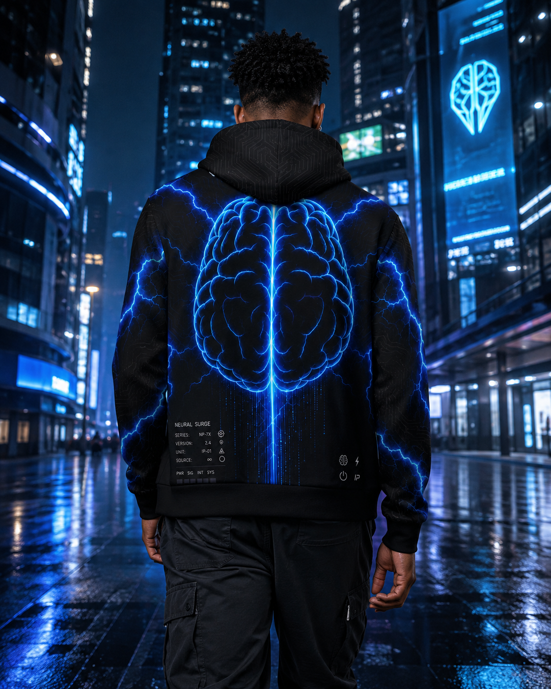 INTELLECTUAL POWER — Neural Surge POWER | Premium AOP Hoodie