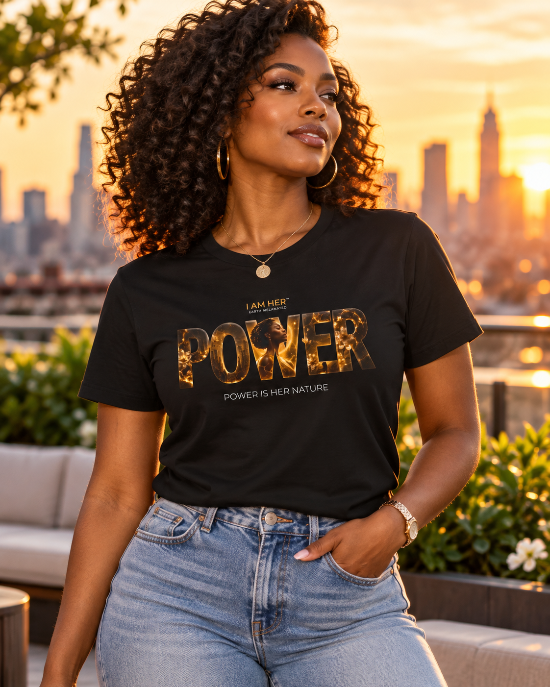I Am Her Power Inspirational Women's Empowerment T-Shirt