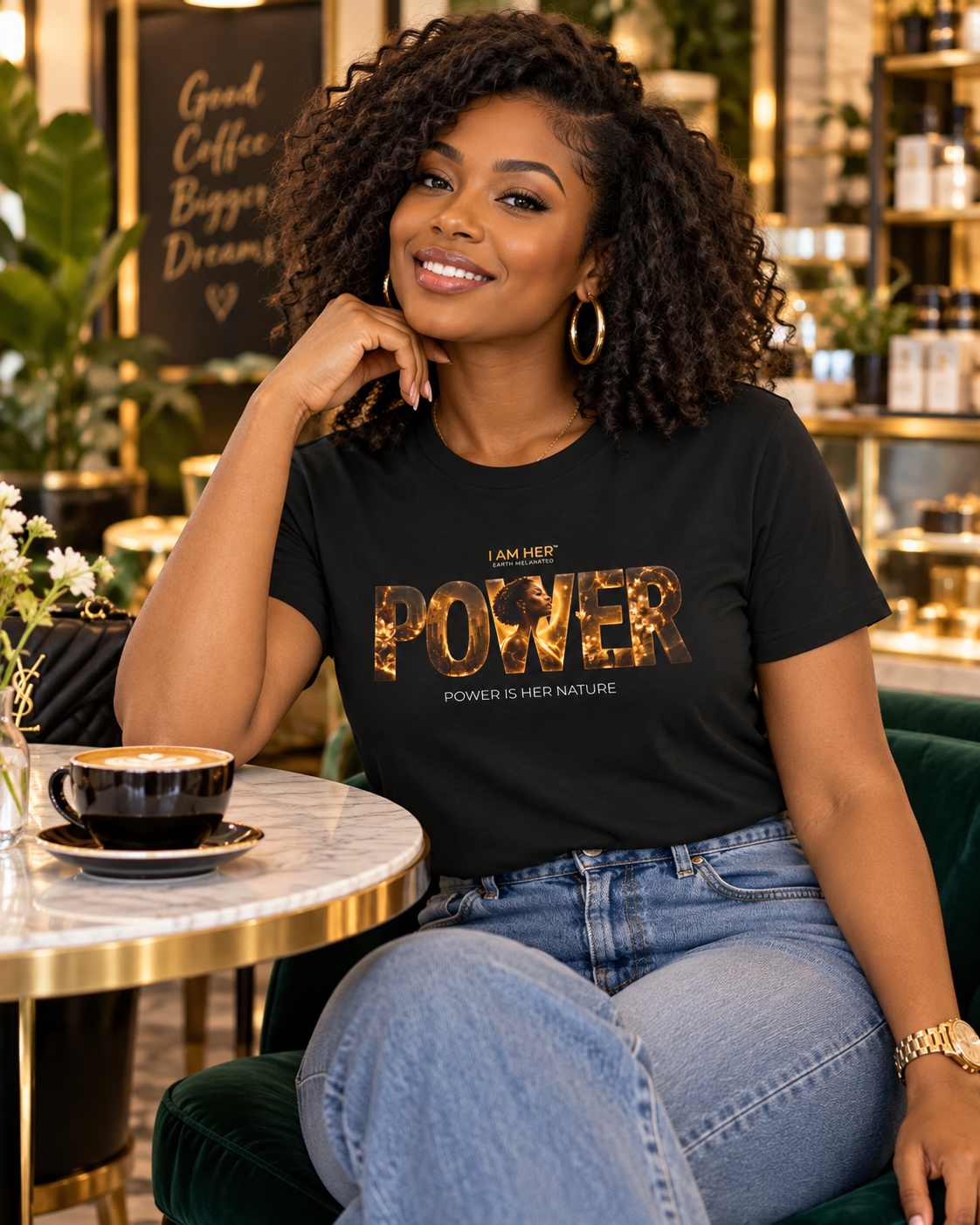 I Am Her Power Inspirational Women's Empowerment T-Shirt