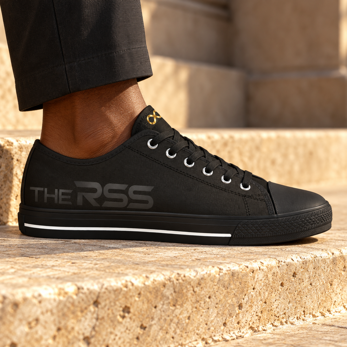 THE REVOLUTIONARY — THE RSS | Black & Gold Signature Sneakers